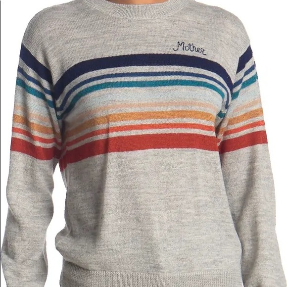 NWT!!! MOTHER Striped Jumper On the Edge of Golden - Picture 2 of 8